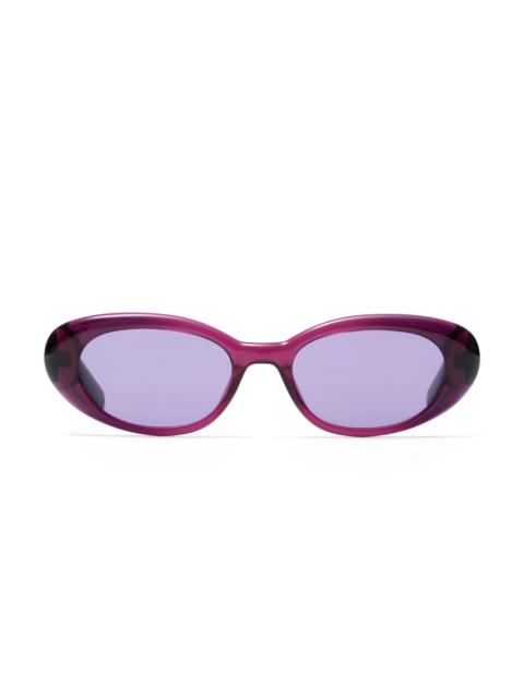 KENDRA SCOTT Oval Herringbone Sunglasses