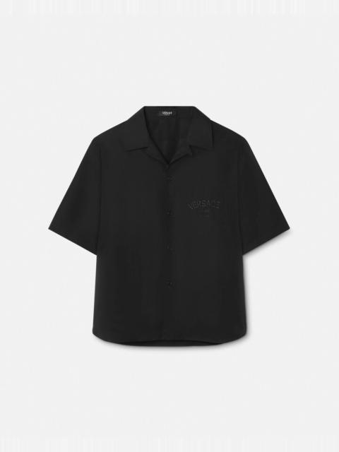 VERSACE Black poplin shirt | gebnegozionline | REVERSIBLE