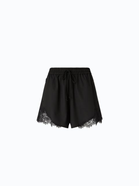 PINKO SHORTS WITH LACE INSERTS