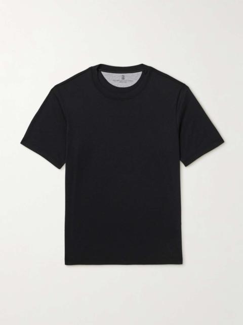 Silk and Cotton-Blend Jersey T-Shirt