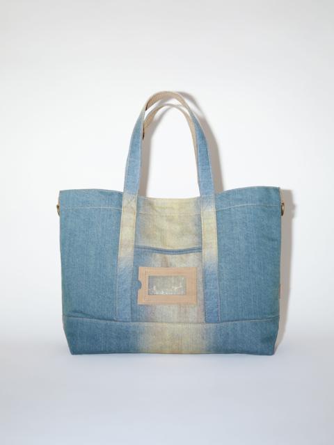 Acne Studios Denim tote bag - Light blue/beige