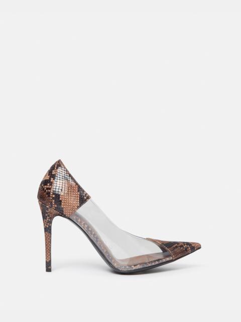 Stella McCartney Stella Iconic Python Print Transparent Pumps