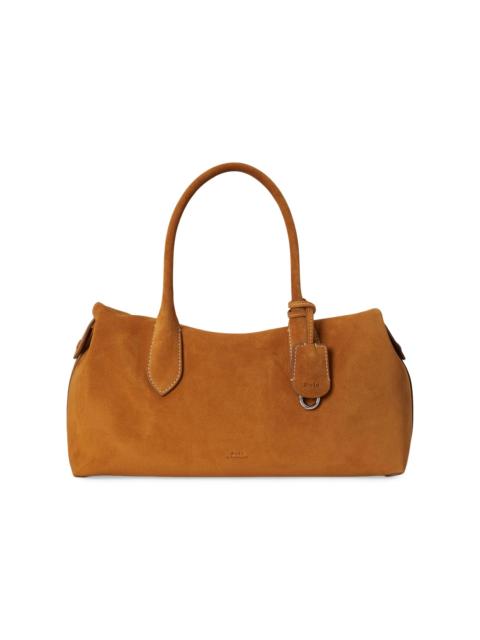 Polo Ralph Lauren Women's Suede Satchel Shoulder Bag - Turmeric
