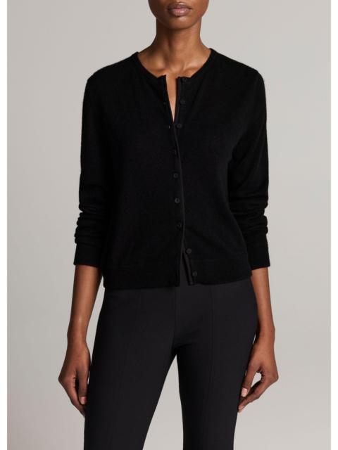 Vince Wool-Blend Mixed-Media Cardigan