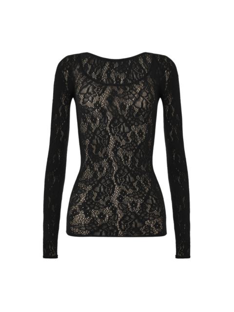 Wolford Infinite Rose Net LS