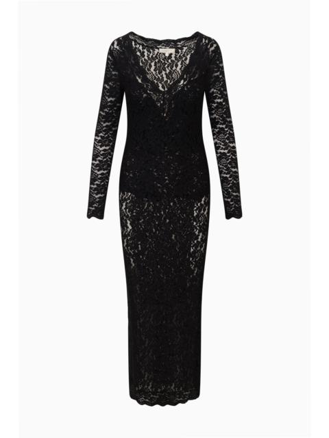 LoveShackFancy Niven Stretch Lace Midi Dress
