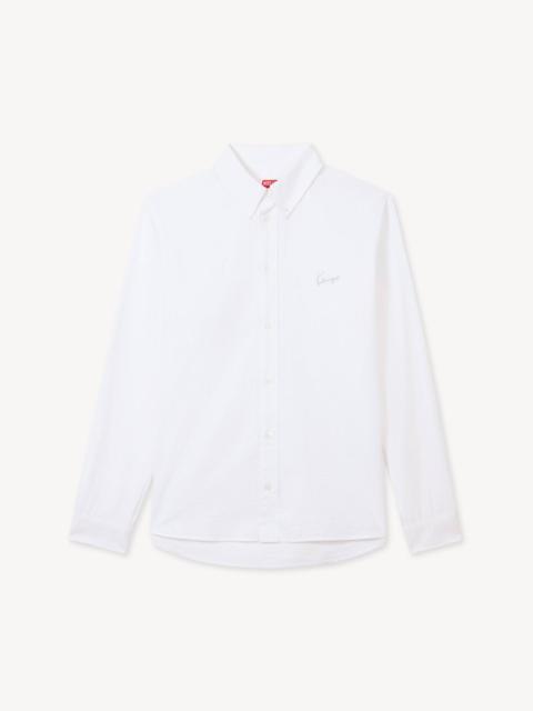 KENZO 'KENZO Signature' casual shirt in seersucker cotton