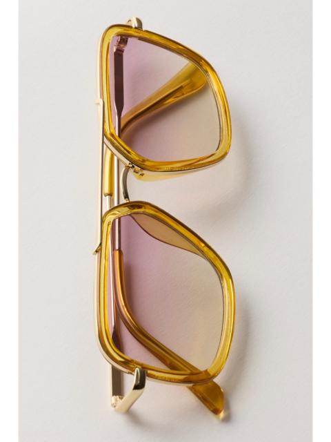 FREE PEOPLE Luna Classic Aviator Sunglasses