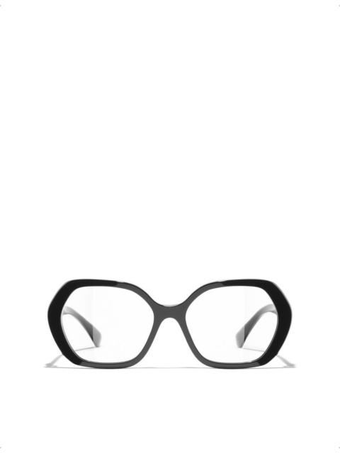 CHANEL CH3496 Square-Frame Acetate Optical Glasses