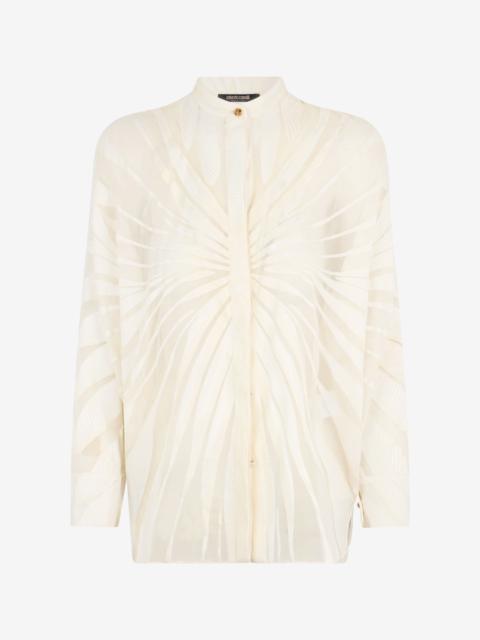 Roberto Cavalli Shirt With Ray Devoré Print