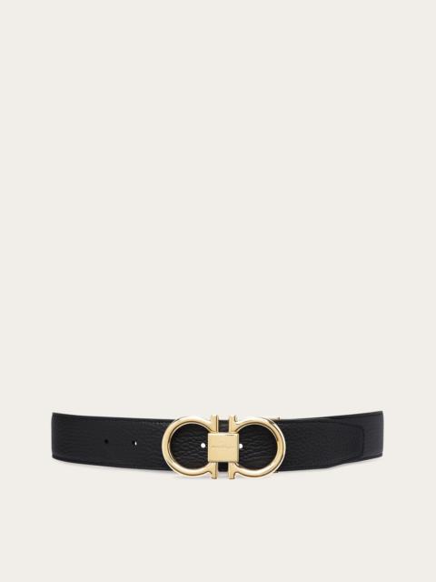 FERRAGAMO Reversible and adjustable Gancini belt