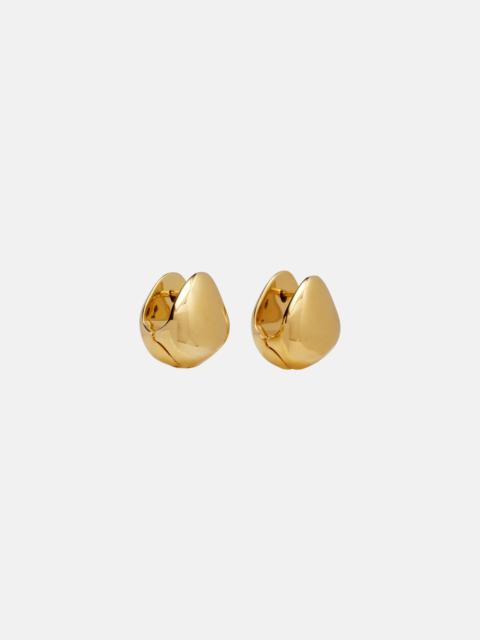 PHOEBE PHILO Pebble gold-plated sterling silver earrings