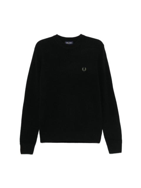 embroidered logo jumper