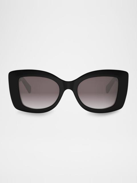 CELINE 3 Dots Acetate Butterfly Sunglasses