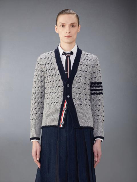 Thom Browne Classic 4-Bar Cable Cardigan