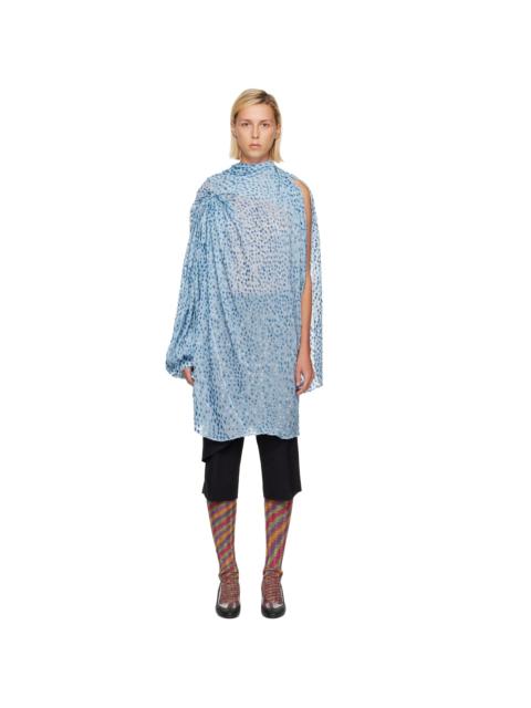 Kiko Kostadinov Blue Caspian Minidress