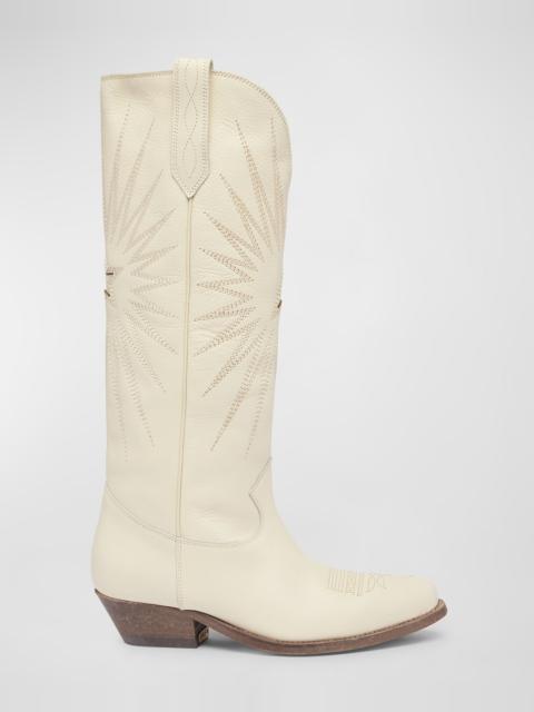 Golden Goose Wish Star Knee Leather Cowboy Boots