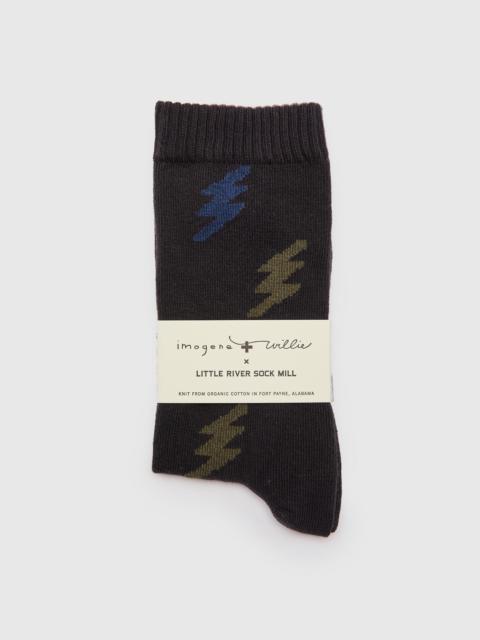 imogene + willie Bolt Socks in Vintage Black