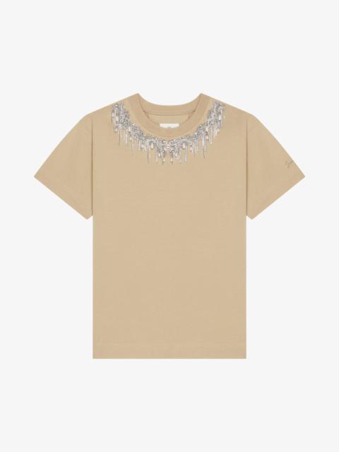 Givenchy T-SHIRT IN COTTON WITH CRYSTALS AND PEARLS