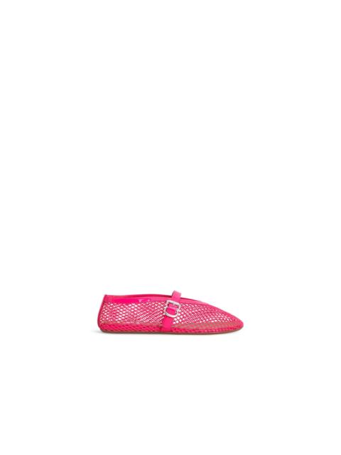 Alaïa BALLET FLATS IN FISHNET