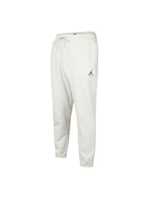 Men's Air Jordan Flying Man Logo Bundle Feet Loose Sports Pants/Trousers/Joggers Autumn Gray DA9813-