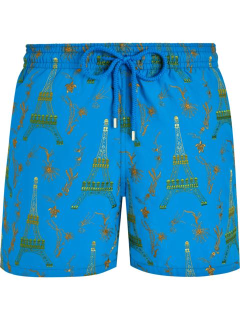 Men Swim Trunks Embroidered Poulpe Eiffel - Limited Edition