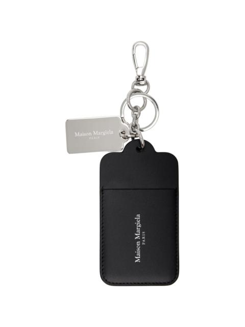 Maison Margiela Black & Silver Double Tag Card Holder Big Keychain