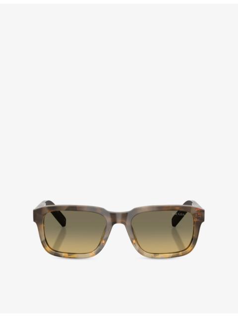 Prada PR D16S Square-Frame Acetate Sunglasses