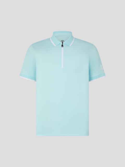 BOGNER Cody Functional polo shirt in Light blue