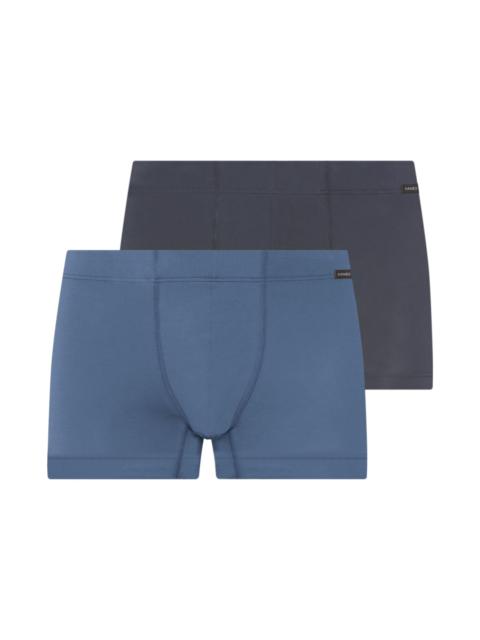 HANRO Cotton Essentials 2-Pack Cotton Boxer Briefs With Covered Waistband