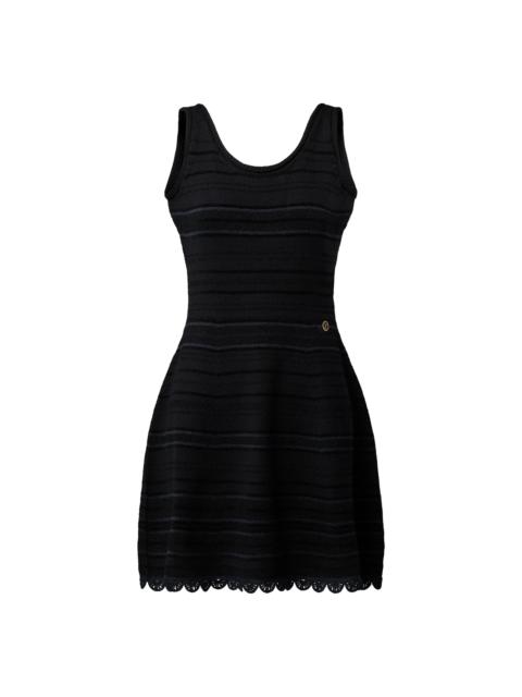 Louis Vuitton Scoop Back Striped Dress