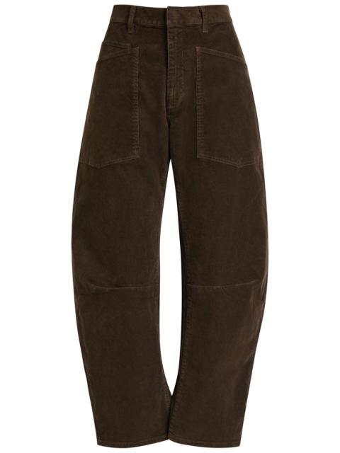 NILI LOTAN Nili Lotan Shon Barrel-leg Corduroy Trousers