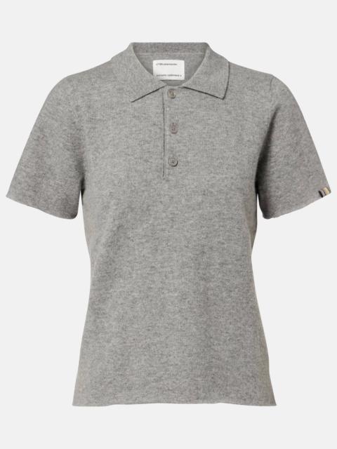 extreme cashmere N°198 Salamander cashmere-blend polo shirt