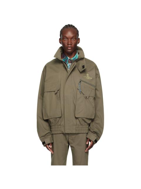 Vivienne Westwood Khaki Memphis Bomber Jacket