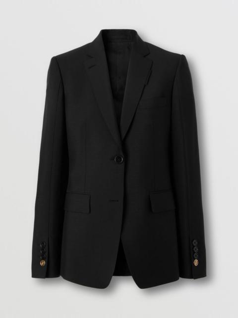 Burberry Mohair Wool Tailored Jacket
