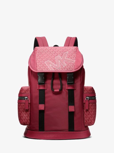 MICHAEL KORS Cooper Signature Logo and Nylon Backpack