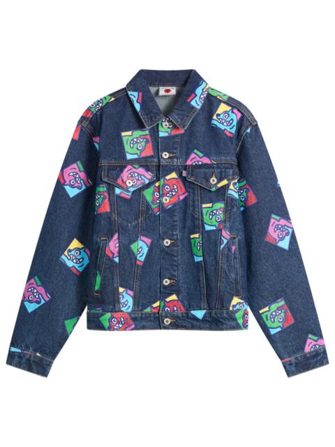 ICECREAM ICECREAM Running Dog Tile Denim Trucker Jacket