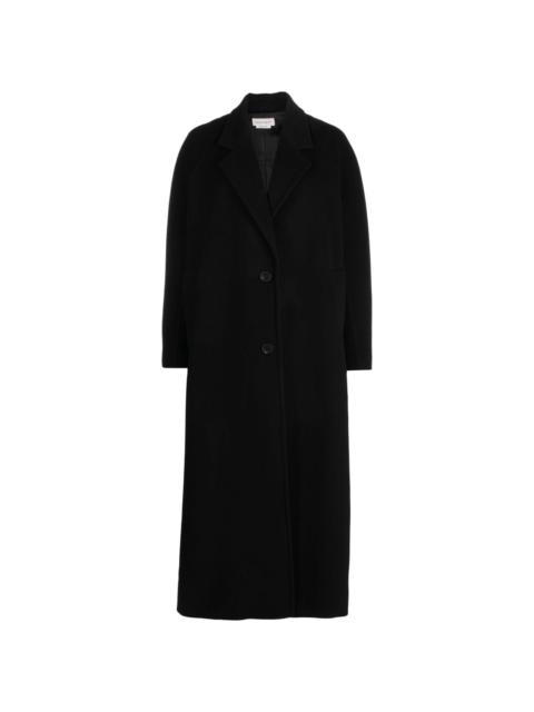 Alexander McQueen single-breasted wool-blend coat