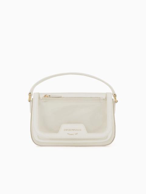 EMPORIO ARMANI PVC mini bag with chain shoulder strap