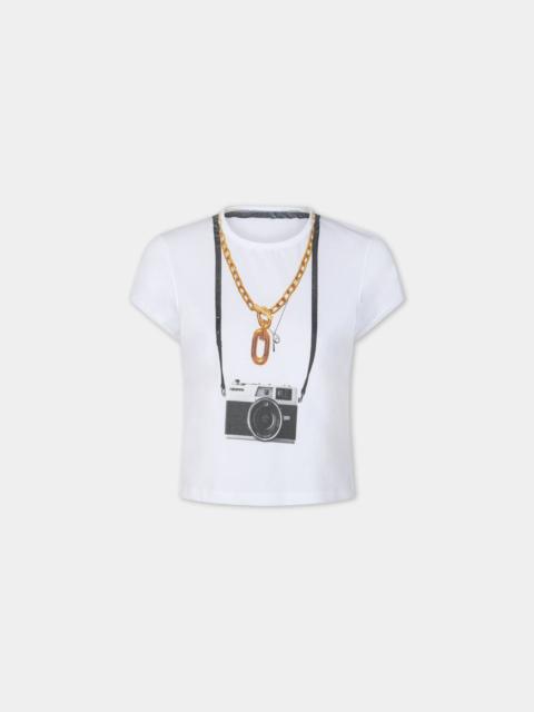 rabanne PRINTED T-SHIRT IN COTTON JERSEY