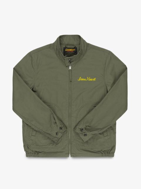 Iron Heart IHJ-165-ODG 6.2OZ SERGE DRIZZLER JACKET - OLIVE DRAB GREEN