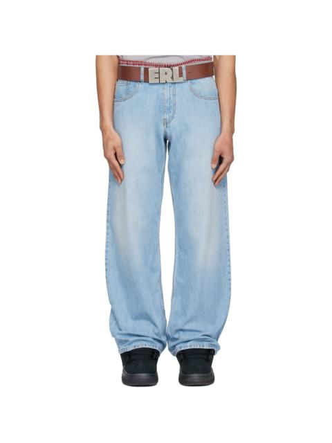ERL Blue Woven Jeans