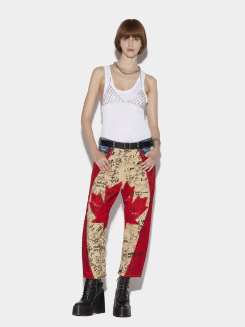 DSQUARED2 BLACK SQUAT WASH SKINNY DAN JEANS