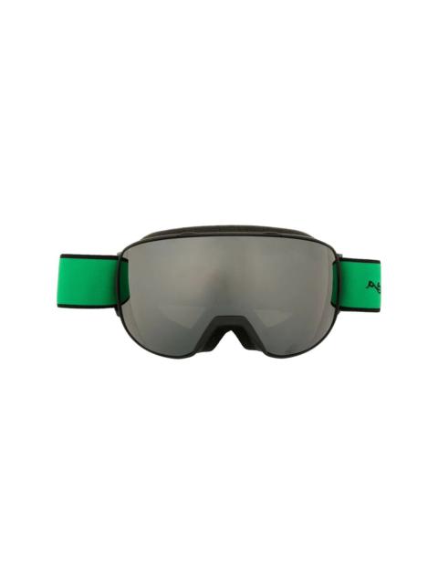 logo-strap ski goggles