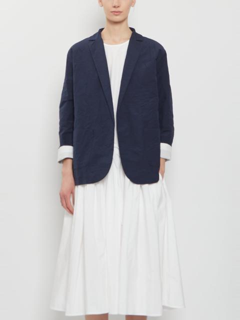 apuntob Open Front Crinkled Cotton Jacket