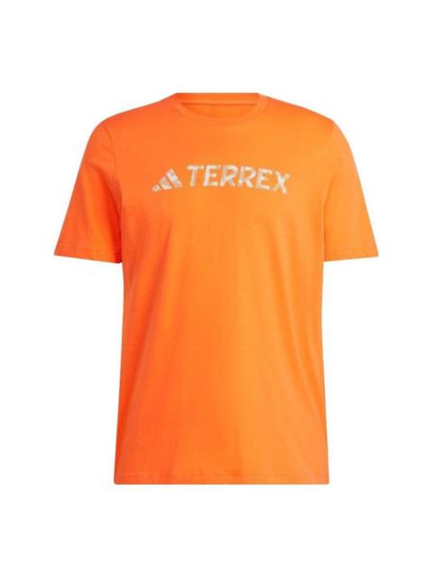 adidas Terrex Classic Logo Tee 'Orange' HY1694