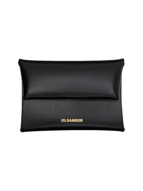 Jil Sander Black Folded Coin Pouch