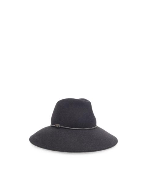 PESERICO bead-embellished wide-brim hat