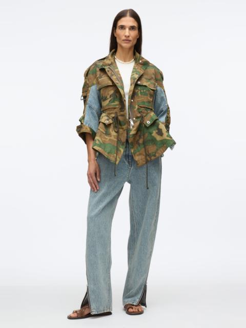 3.1 Phillip Lim Patchwork Camo Cinched Jacket