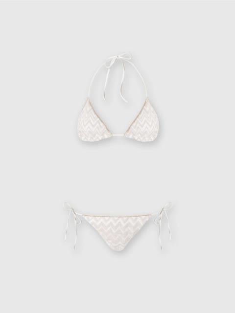 Missoni Viscose blend zigzag tone-on-tone bikini with lurex